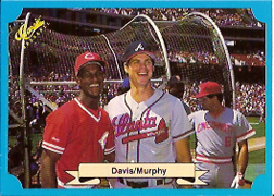 1988 Classic Blue Baseball Cards       201     Eric Davis and#{Dale Murphy